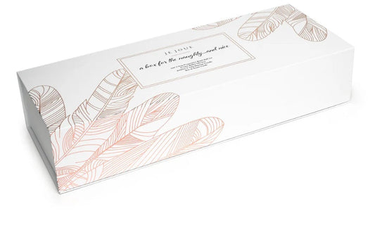 Coffret cadeau Sage et Coquin : Blanc, Rose - Bougie, Ami, Stimulateur de point G, Cartes de friandises