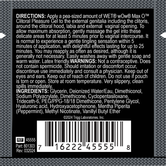 Gel de plaisir clitoridien wOw Max O 1 ml