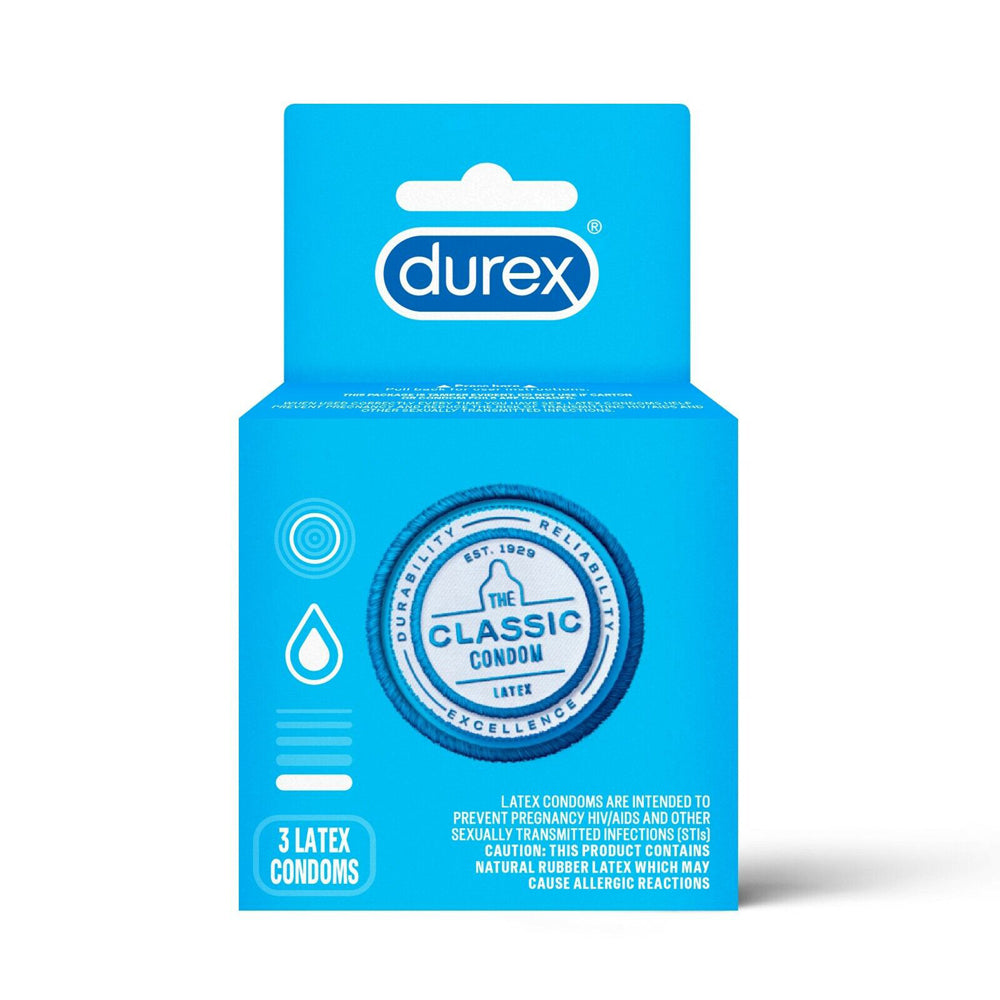 Préservatifs Durex Classic - paquet de 3