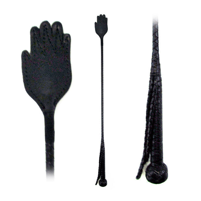 Cravache en cuir 66 cm