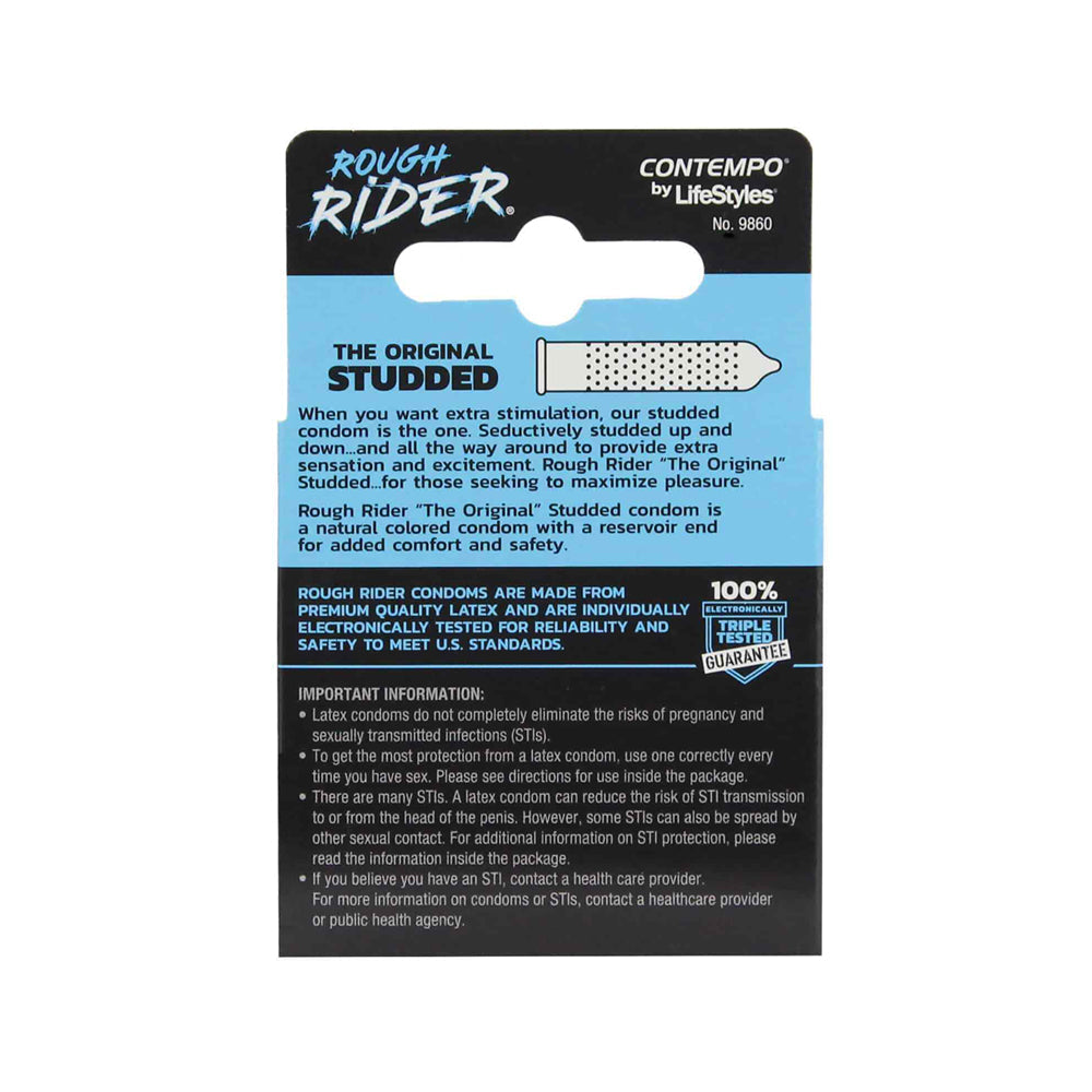 Lifestyles Rough Rider nervuré - 3 unités