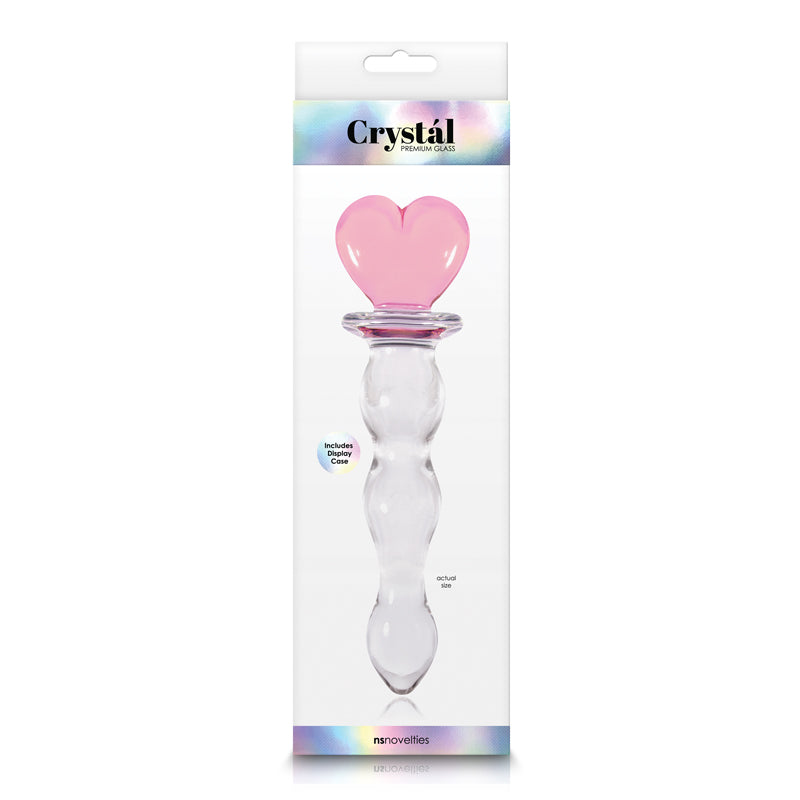 Crystal - Cœur de verre - Rose