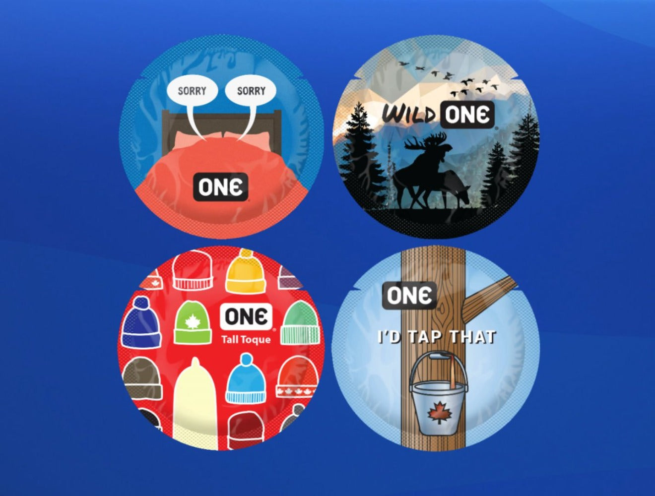 ONE Canadian Classic Condoms - Bulk