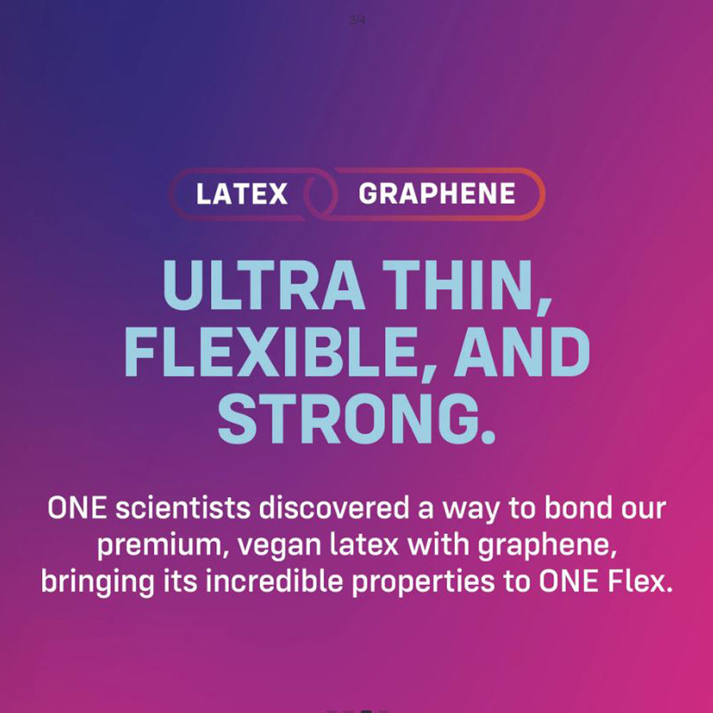 Préservatifs ONE FLEX graphène - paquet de 3