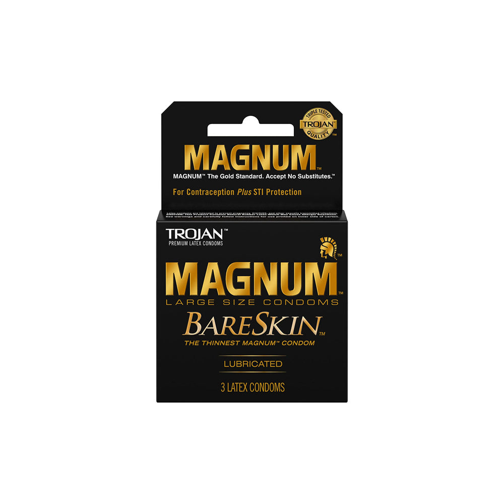 Préservatifs Trojan Magnum Bareskin - Paquet de 3