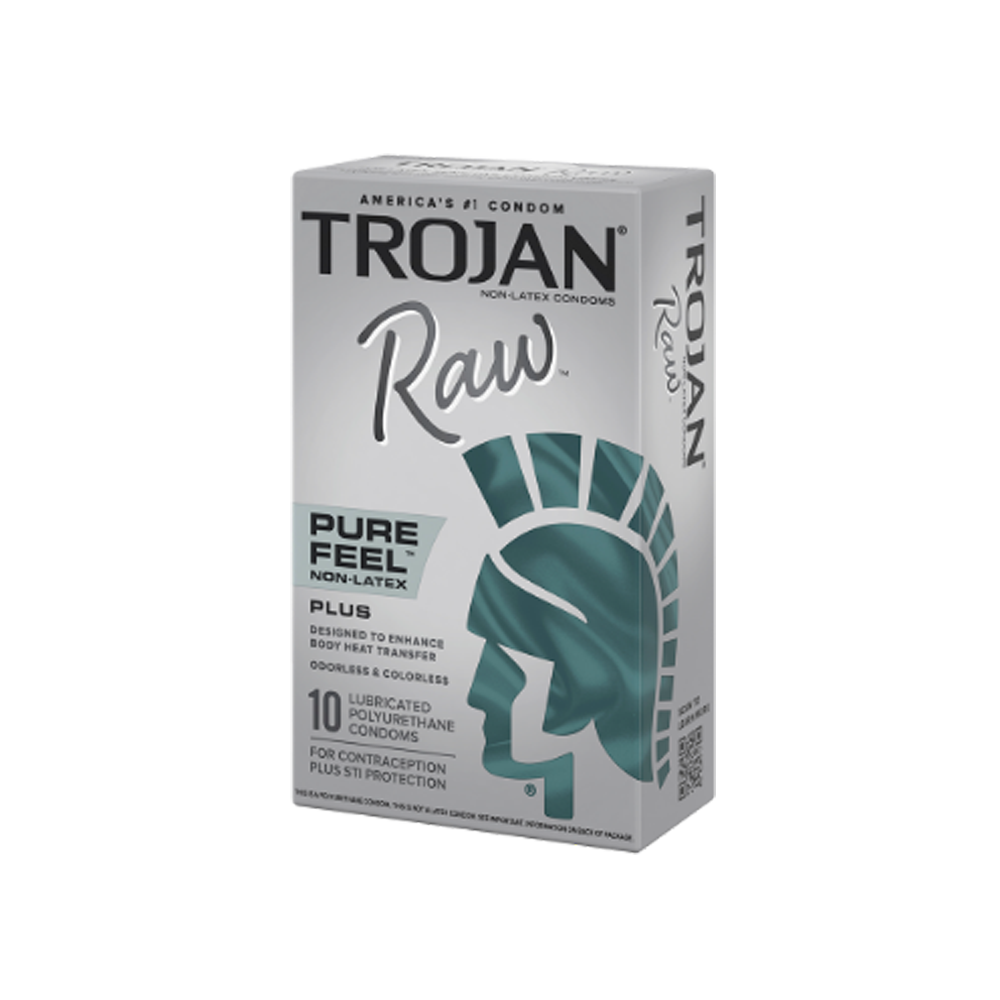 Trojan Raw Sensations Pures Sans Latex (10 unités)