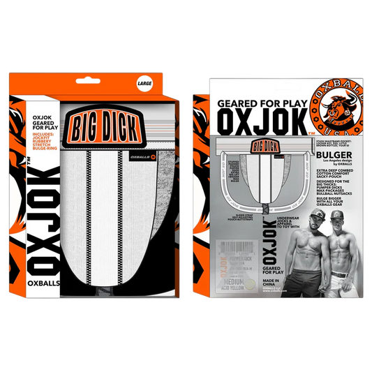 BULGER, the big pouch jock, WHITE SNOW, X-LARGE
