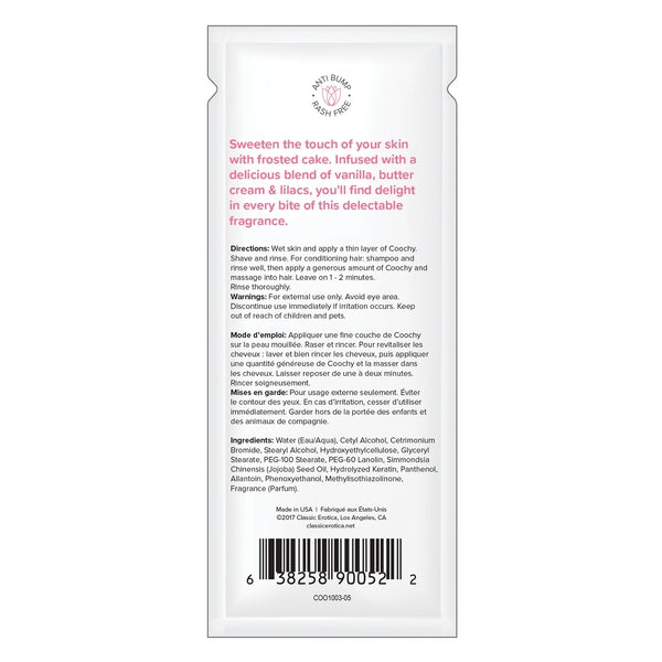 Crème à raser Frosted Cake, emballage aluminium de 14 g (5 oz).