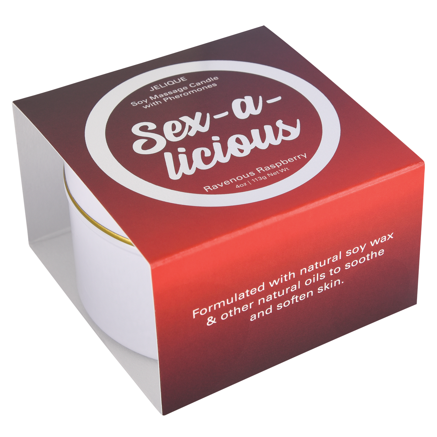 BOUGIES D'AMBIANCE Sex-a-licious - Bougie de massage aux phéromones Framboise vorace 113 g