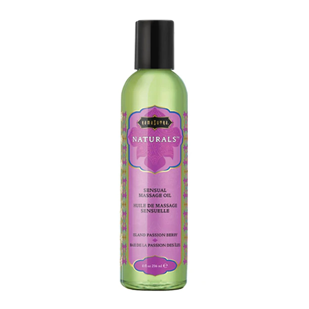 Huile de massage naturelle aux baies de la passion des îles (237 ml)