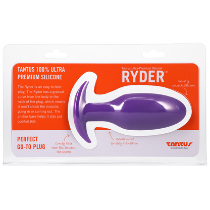 Plug anal en silicone Ryder - Lilas