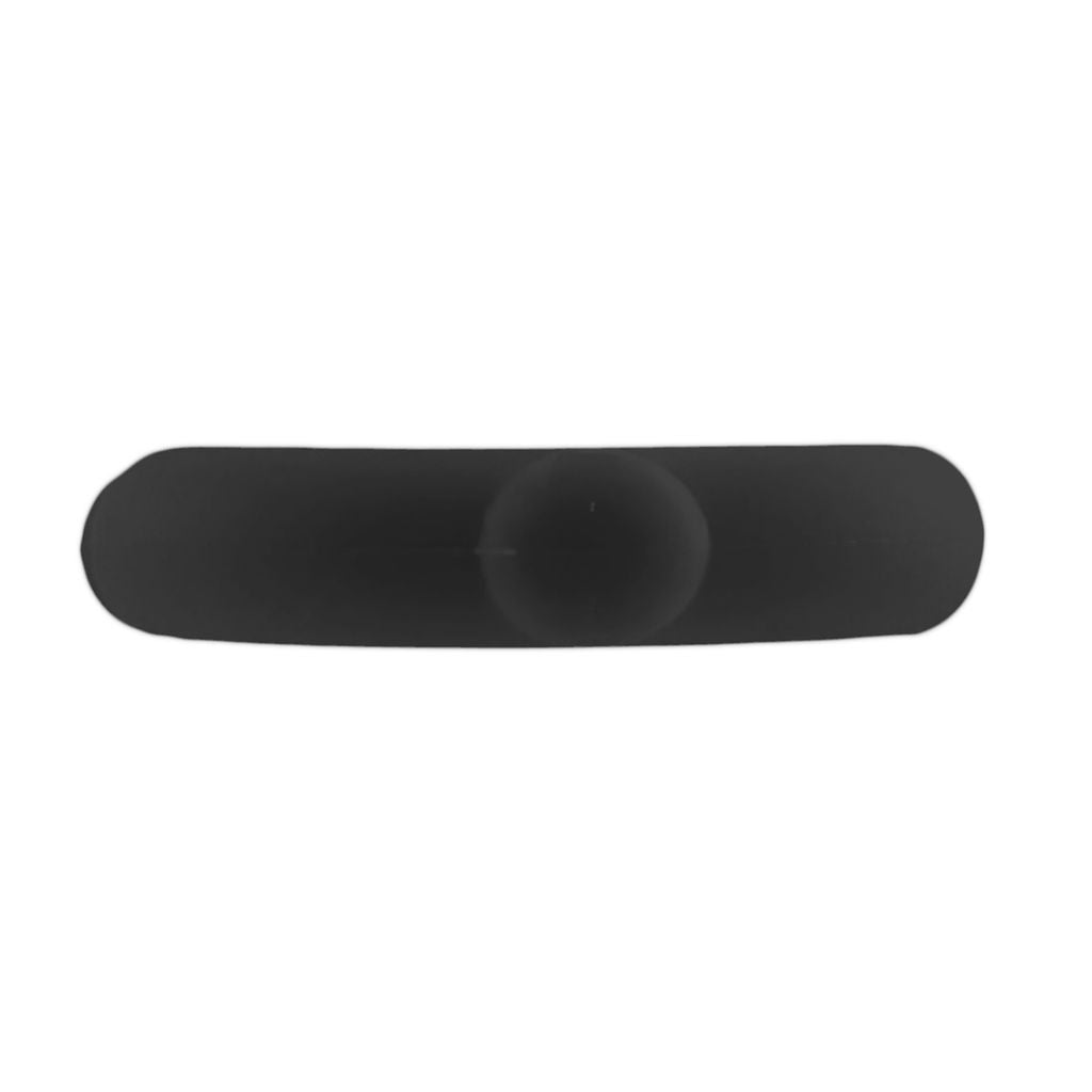 Anneau Spinner Single en silicone noir