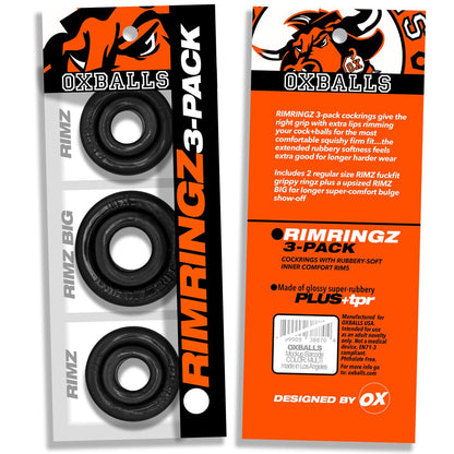Rimringz Multi Size 3-Pack Black