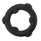 Anneau Spinner Single en silicone noir