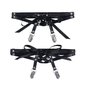 Laced Up Garters - Black