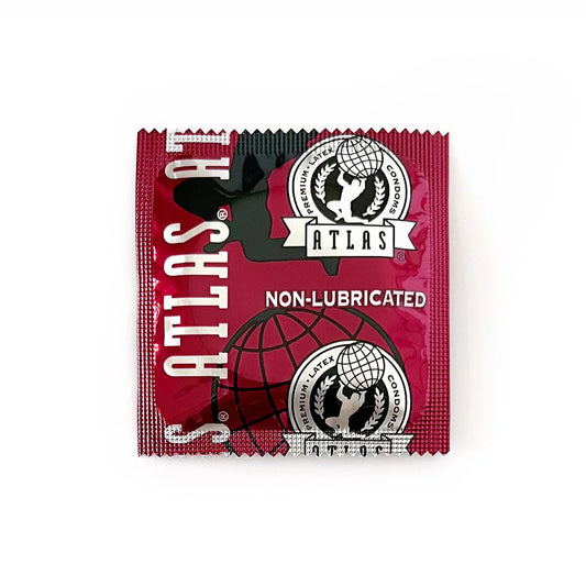 Atlas Plain Non-lubricated Condoms 100pc Bowl