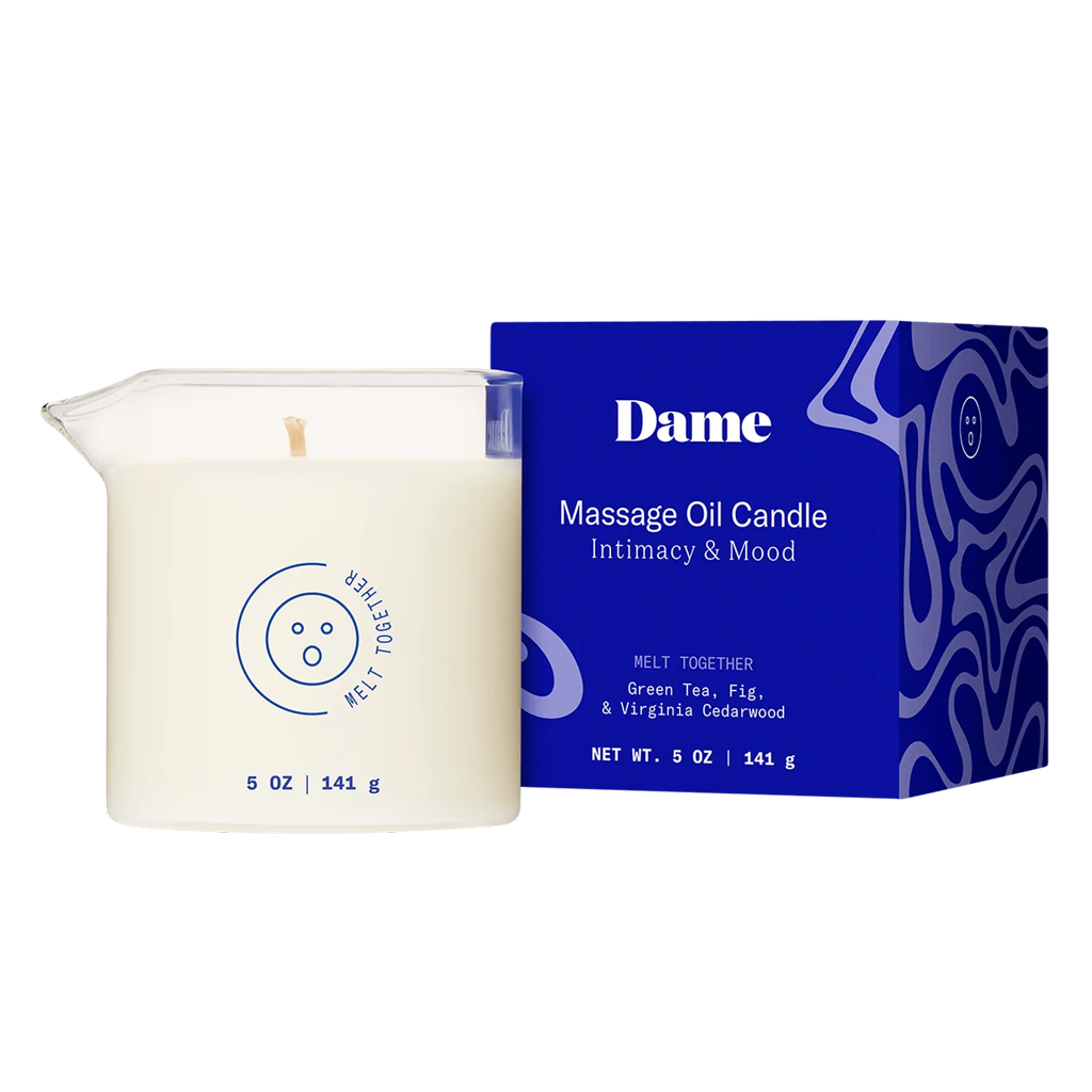 Bougie d'huile de massage à fondre ensemble