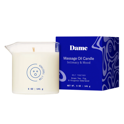 Bougie d'huile de massage à fondre ensemble