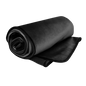 Fascinator Lush Throw  Black Microvelvet - King Size