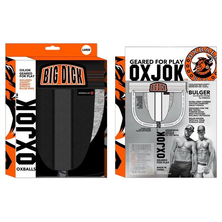 BULGER, the big pouch jock, BLACK IRON, SMALL