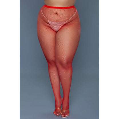 Collant Up All Night - Rouge - Grande taille