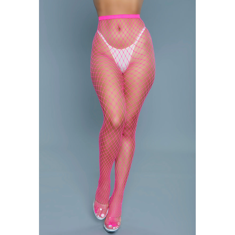 Can't Back Down Pantyhose - Hot Pink