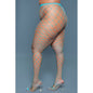 Oversized Fishnet Pantyhose Turquoise QS