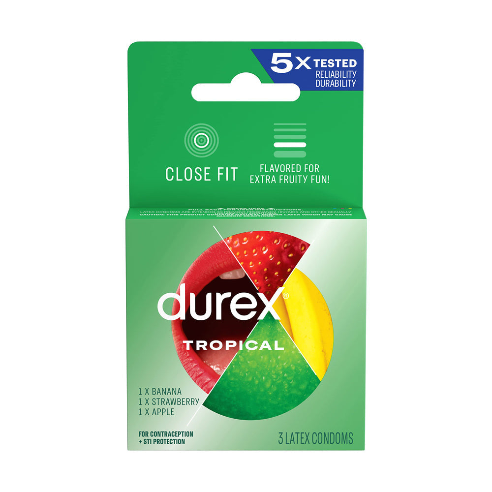 Durex Tropical Flavours Condoms - 3 pk