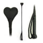 Cravache en cuir Cœur 66 cm