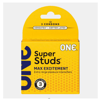 Préservatifs ONE Super Studs - Paquet de 3