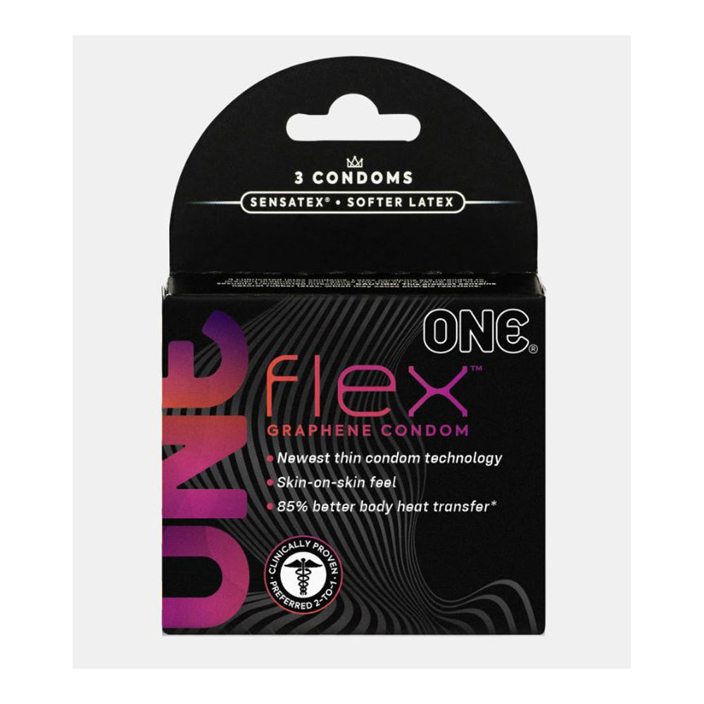 Préservatifs ONE FLEX graphène - paquet de 3