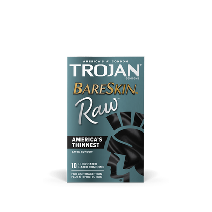 Préservatifs Trojan Bareskin Raw - Paquet de 10