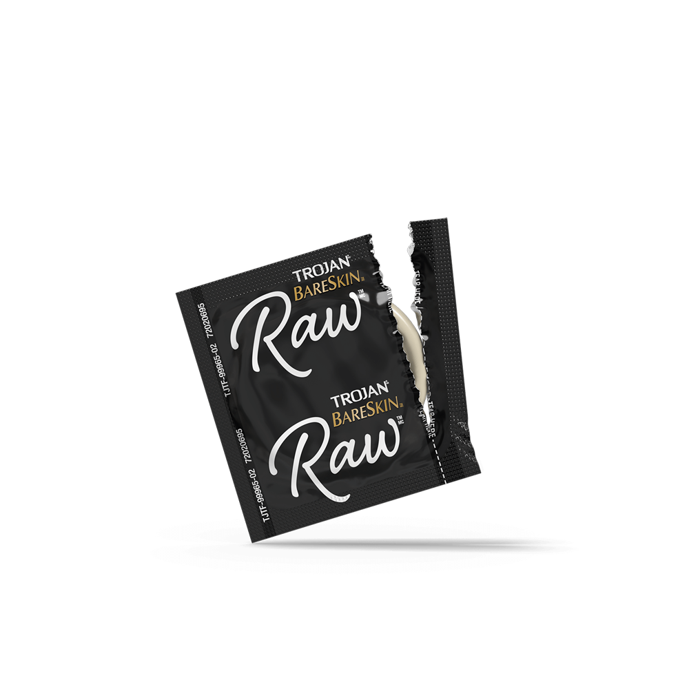 Préservatifs Trojan Bareskin Bruts - paquet de 3