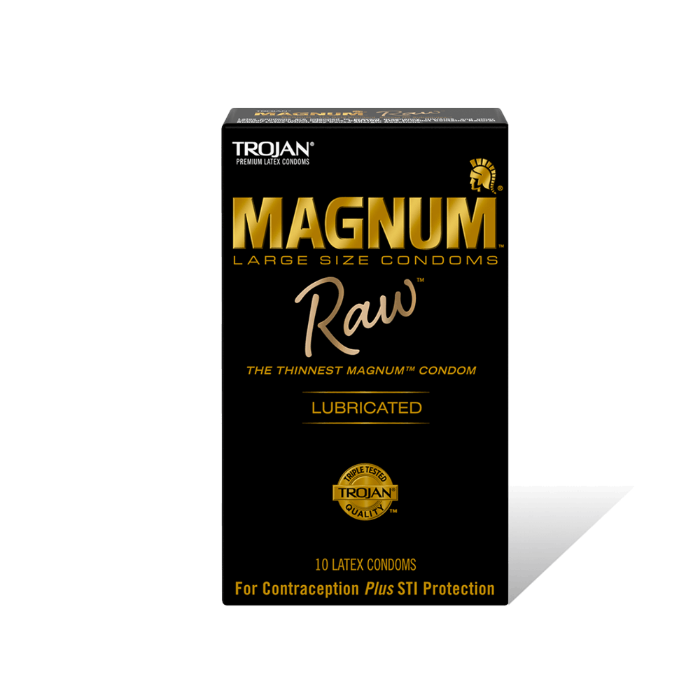 Trojan Magnum Raw Condoms - 10pk