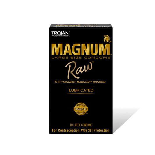 Trojan Magnum Raw Condoms - 10pk