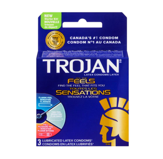 Préservatifs Trojan All The Feels - paquet de 3