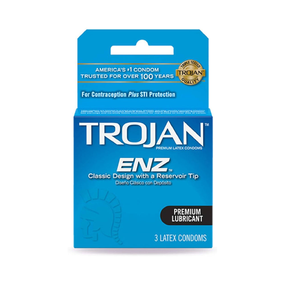 Préservatifs spermicides Trojan ENZ Armor, paquet de 3