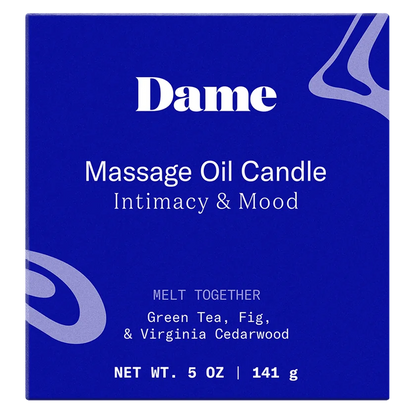 Bougie d'huile de massage à fondre ensemble