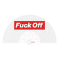 Fuck Off Fan - glittery white