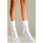 White Nylon Cuff Ankle Socks *