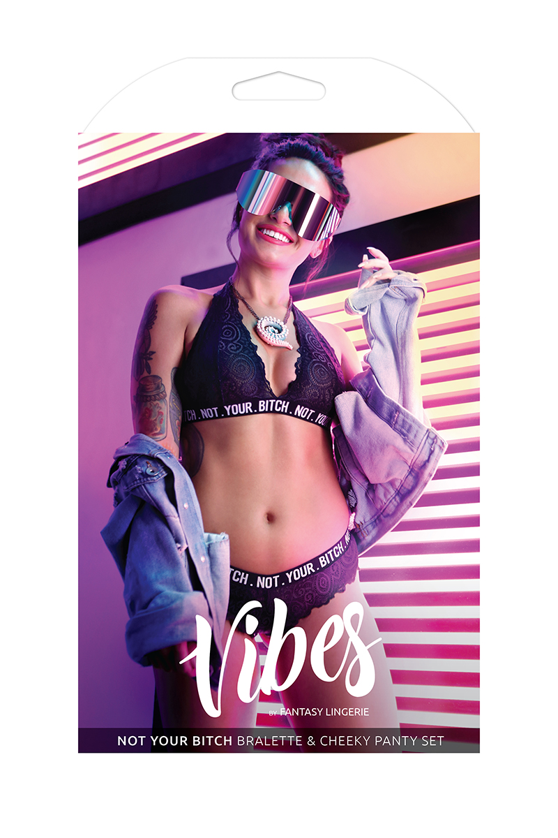 Not Your Bitch Bralette & Cheeky Panty Set