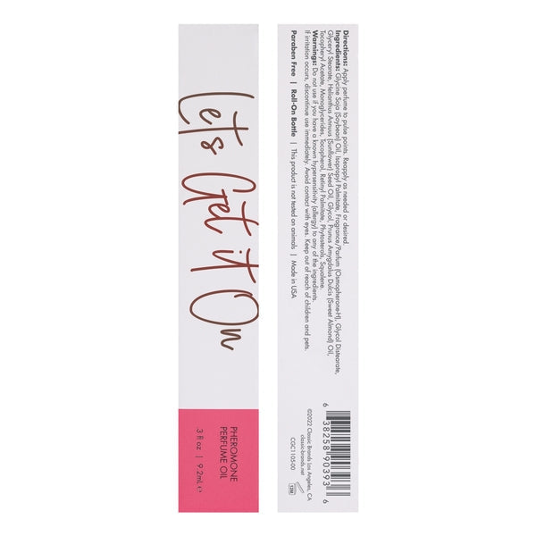 Huile parfumée aux phéromones LET'S GET IT ON - Fruitée - Florale 9,2 ml