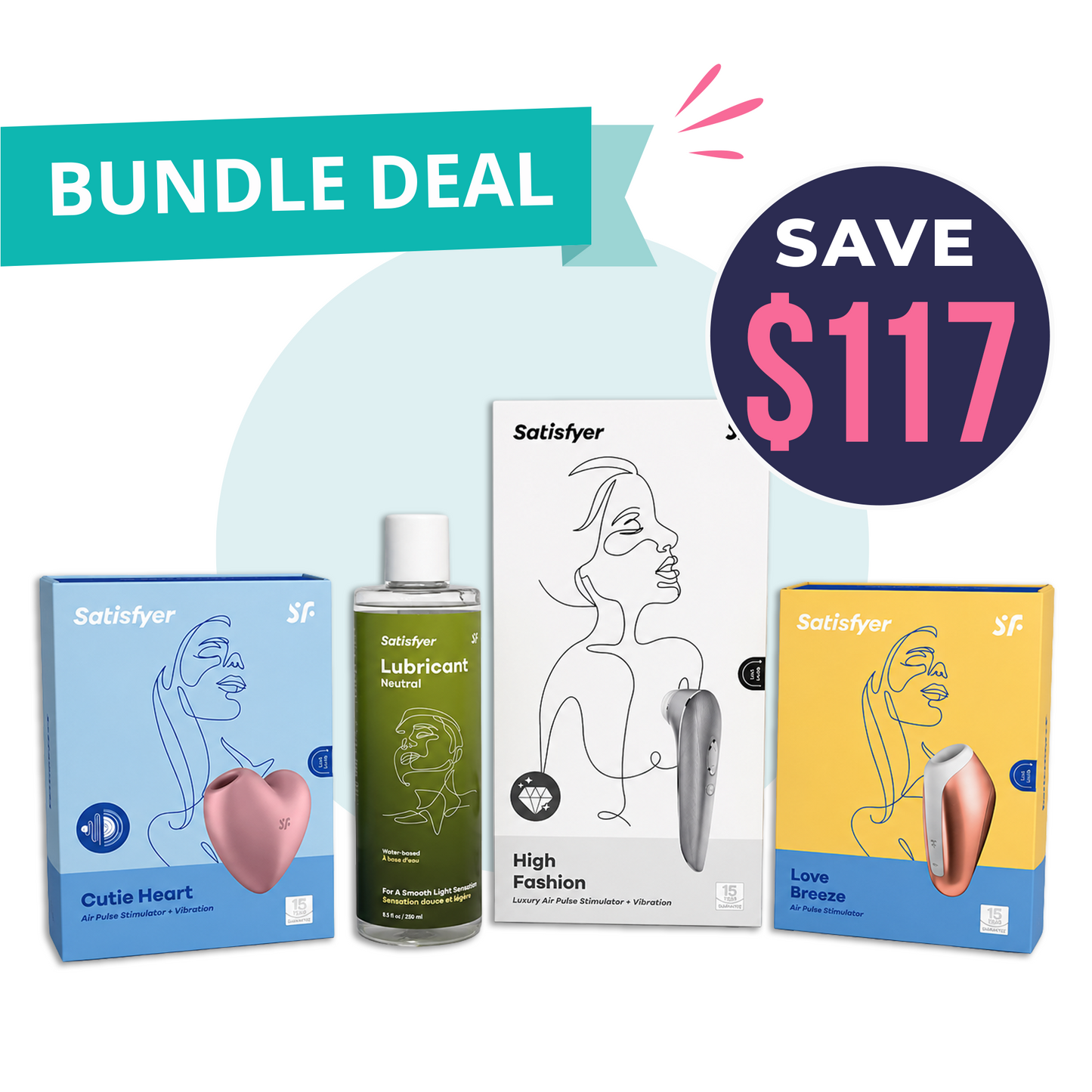 Satisfyer Air Pulse Stimulator Value Bundle