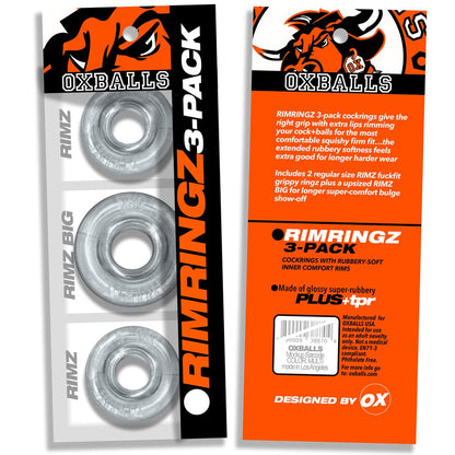 Rimringz Multi Size 3-Pack Clear