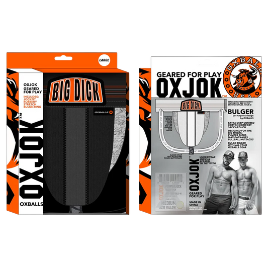 BULGER, the big pouch jock, BLACK IRON, LARGE
