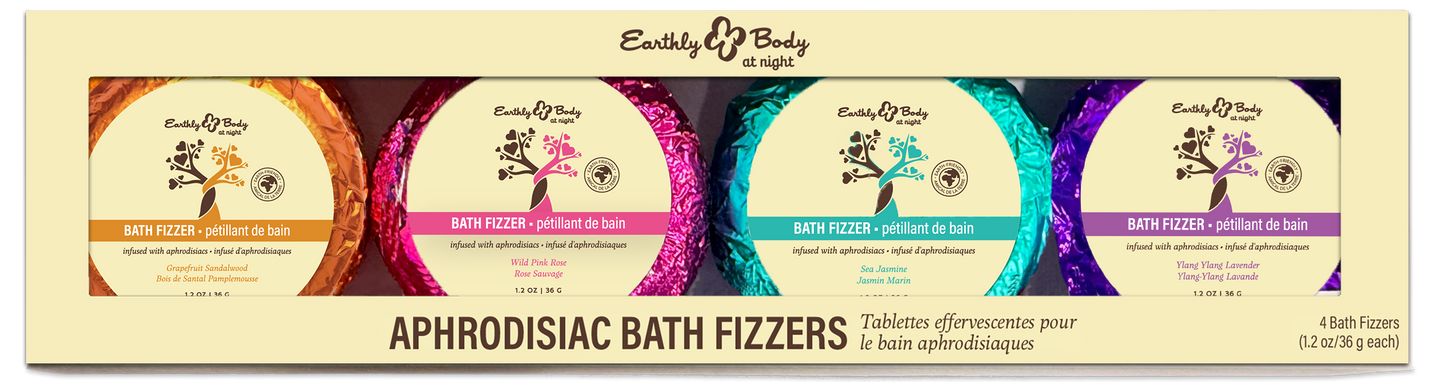 Earthly Body at Night Bath Fizzer Aphrodisiac Collection Set  4pc