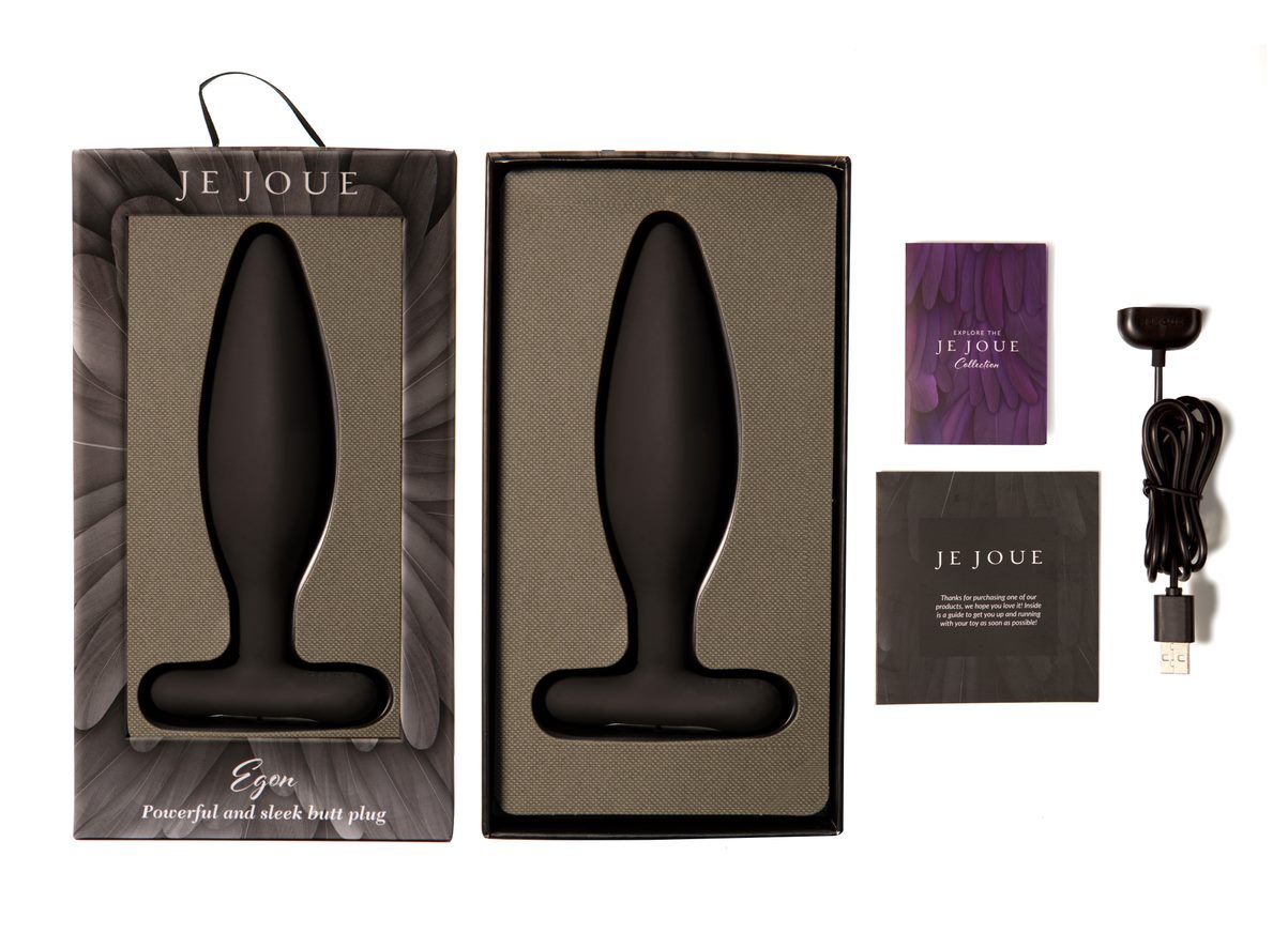 Egon Vibrating Butt Plug Black