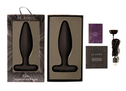 Egon Vibrating Butt Plug Black