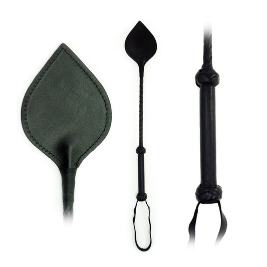 Cravache en cuir de bêche 45 cm