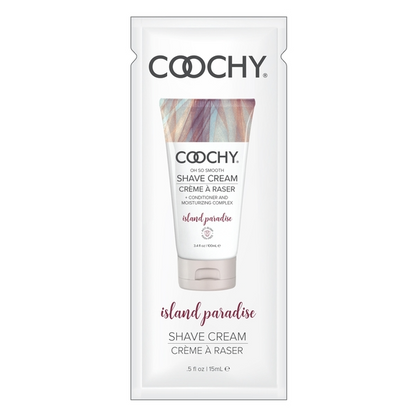 Crème à raser Island Paradise 15 ml (0,5 fl oz) - Emballage aluminium
